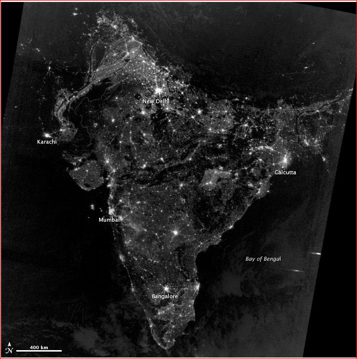12 नवंबर 2012 को NASA की दिवाली सेलिब्रेशन की रात की तस्वीर