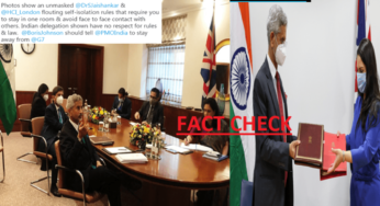 G7 में जयशंकर के कोविड नियमों का उल्लंघन करने का दावा करने वाला वीडियो ‘डॉक्टर्ड’ है-FACT CHECK