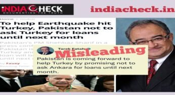 Fact-Check : भूकंप प्रभावित तुर्की को पाकिस्तानी मदद की व्यंग्यात्मक खबर को तारेक फतेह ने सच मानते हुए शेयर किया